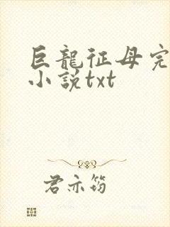 巨龙征母完结版小说txt