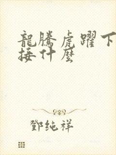 龙腾虎跃下一句接什么