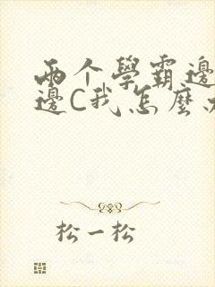 两个学霸边做题边C我怎么办