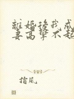 离婚后我成了前妻高攀不起的神