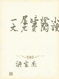 一屋暗灯小说全文免费阅读