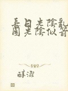 长日光阴乱作一团光阴似箭笔趣阁封面