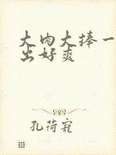 大肉大捧一进一出好爽