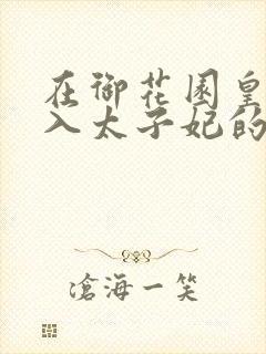 在御花园皇上进入太子妃的小说