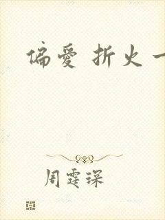 偏爱 折火一夏封面