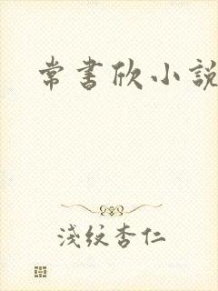 常书欣小说封面