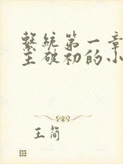 系统第一章给宿主破初的小说