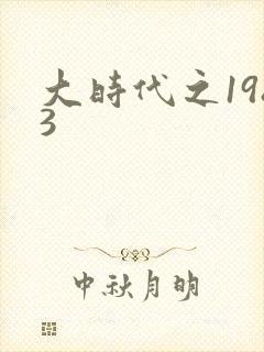 大时代之1983封面