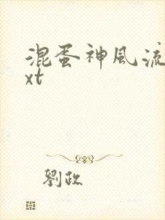 混蛋神风流史txt