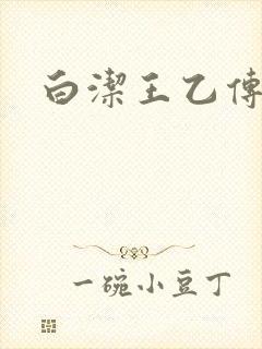 白洁王乙传说封面