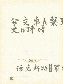 公交车h系列辣文n诗晴