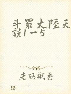 斗罗大陆天狂传说1一5封面
