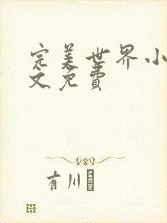 完美世界小说全文免费