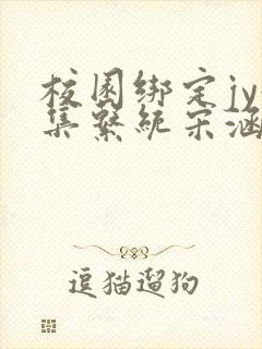 校园绑定jy收集系统宋涵全文免费