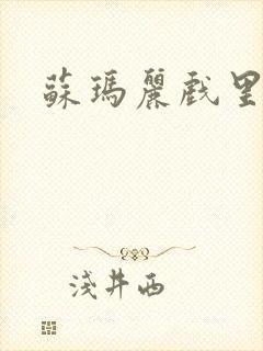 苏玛丽戏里戏外封面