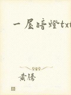 一屋暗灯txt