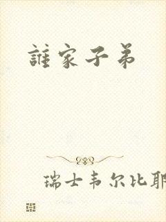 谁家子弟