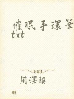 催眠手环笔趣阁txt