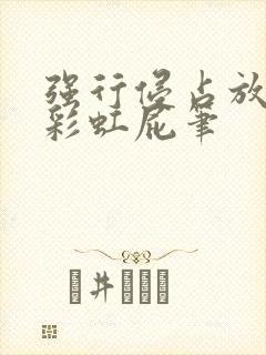 强行侵占放了个彩虹屁笔封面