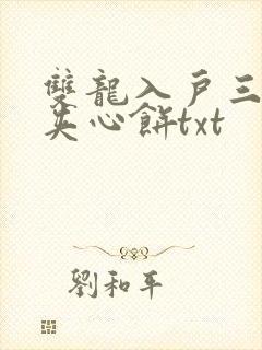 双龙入户三人行夹心饼txt