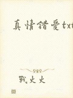 真情错爱txt
