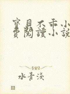 宝贝不乖小说免费阅读小说