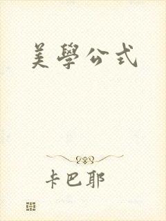 美学公式封面