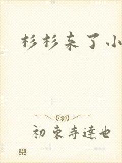 杉杉来了小说封面