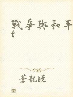 战争与和平txt封面