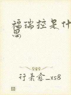 福瑞控是什么意思