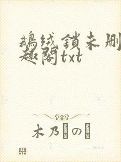 鹅绒锁未删除笔趣阁txt