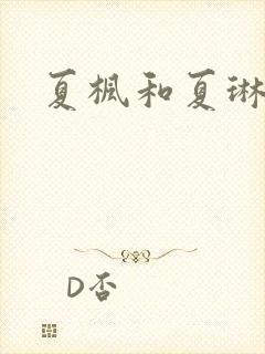夏枫和夏琳
