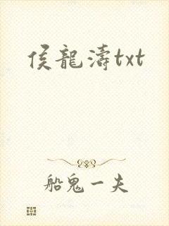 侯龙涛txt封面