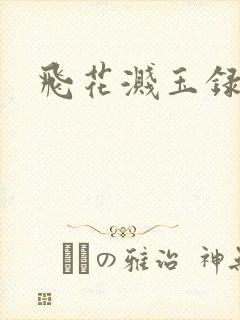 飞花溅玉录