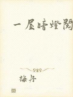 一屋暗灯阅读封面