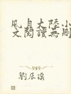 风月大陆小说全文阅读无删减