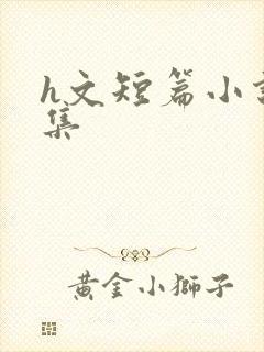 h文短篇小说合集封面