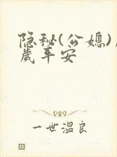 隐秘(公媳)岁岁平安