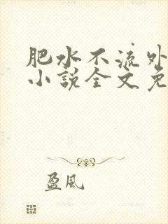 肥水不流外人田小说全文免费阅读全本免