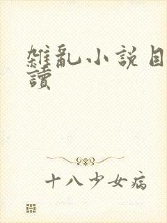 杂乱小说目录阅读