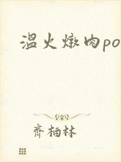 温火炖肉pop封面