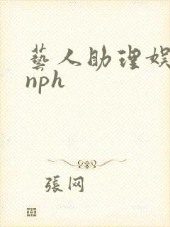 艺人助理娱乐圈nph