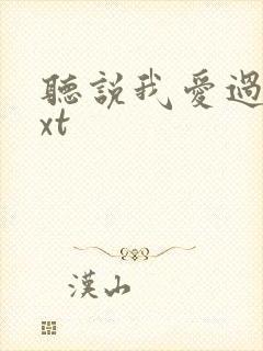 听说我爱过你txt