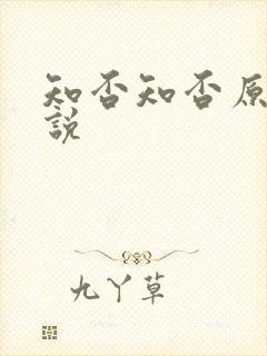 知否知否原著小说