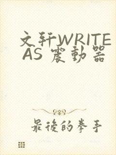 文轩WRITE AS 震动器