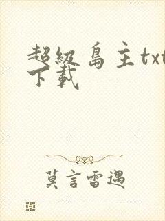 超级岛主txt下载