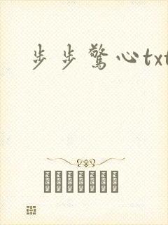 步步惊心txt封面