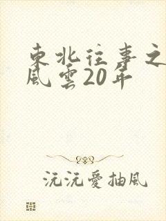 东北往事之黑道风云20年封面