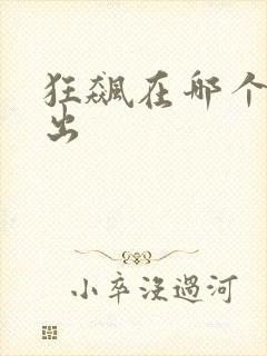 狂飙在哪个台播出