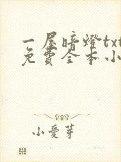 一屋暗灯txt免费全本小说电子书